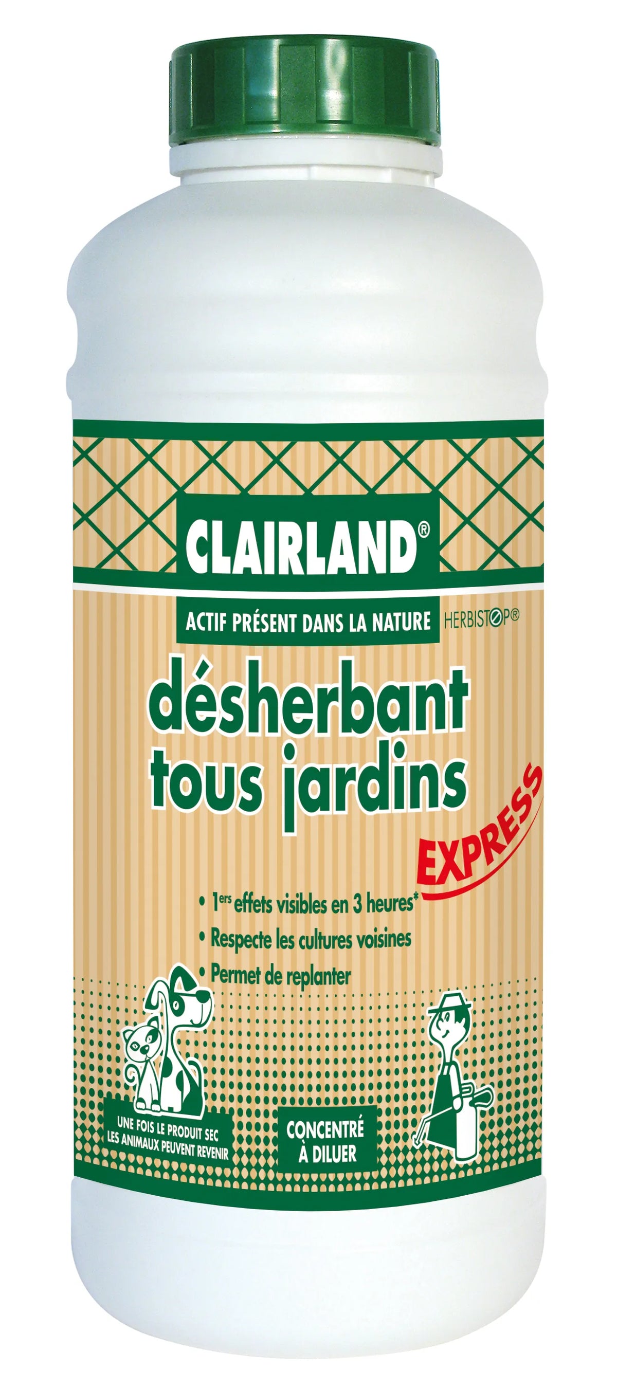 Désherbant jardin CLAIRLAND 0,91 L