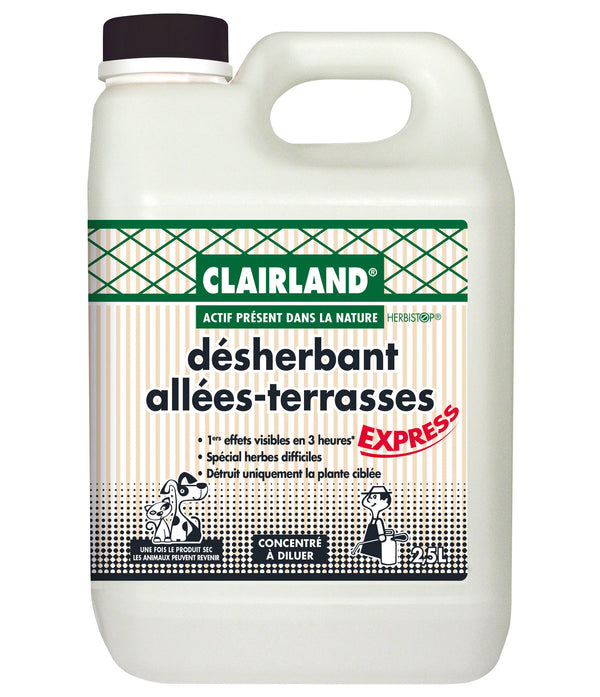 Désherbant pour allées et terrasses CLAIRLAND 2,5L CLAIRLAND