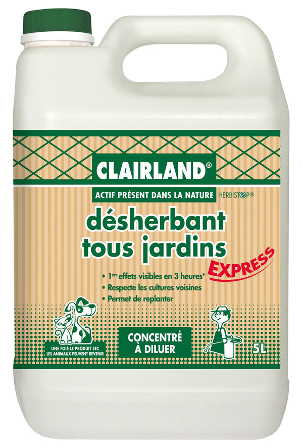 Désherbant concentré tous jardins CLAIRLAND - 5 L